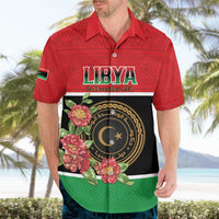 Personalized Libya Independence Day Hawaiian Shirt Pomegranate Blossom With Libyan Seal - Wonder Print Shop