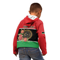Personalized Libya Independence Day Kid Hoodie Pomegranate Blossom With Libyan Seal - Wonder Print Shop