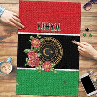 Libya Independence Day Puzzle Pomegranate Blossom With Libyan Seal - Wonder Print Shop