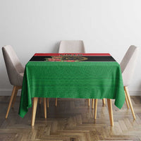 Libya Independence Day Tablecloth Pomegranate Blossom With Libyan Seal - Wonder Print Shop