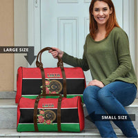 Libya Independence Day Travel Bag Pomegranate Blossom With Libyan Seal - Wonder Print Shop