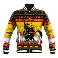 Personalised Germany Christmas Baseball Jacket Merry Krampus - Wonder Print Shop