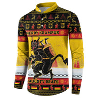 Personalised Germany Christmas Button Sweatshirt Merry Krampus - Wonder Print Shop