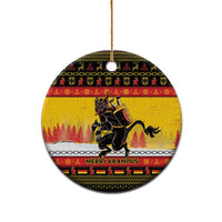 Personalised Germany Christmas Ceramic Ornament Merry Krampus - Wonder Print Shop