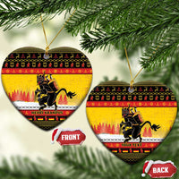 Personalised Germany Christmas Ceramic Ornament Merry Krampus - Wonder Print Shop