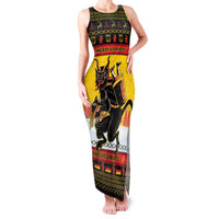 Personalised Germany Christmas Family Matching Tank Maxi Dress and Hawaiian Shirt Merry Krampus - Wonder Print Shop
