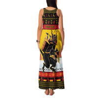Personalised Germany Christmas Family Matching Tank Maxi Dress and Hawaiian Shirt Merry Krampus - Wonder Print Shop