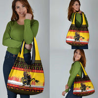 Personalised Germany Christmas Grocery Bag Merry Krampus