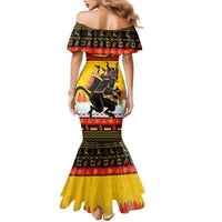 Personalised Germany Christmas Mermaid Dress Merry Krampus - Wonder Print Shop