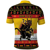 Personalised Germany Christmas Polo Shirt Merry Krampus - Wonder Print Shop