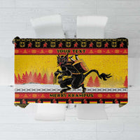 Personalised Germany Christmas Tablecloth Merry Krampus - Wonder Print Shop
