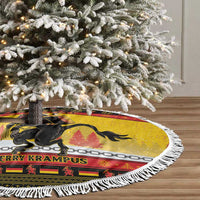 Personalised Germany Christmas Tree Skirt Merry Krampus - Wonder Print Shop