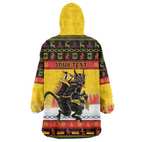 Personalised Germany Christmas Wearable Blanket Hoodie Merry Krampus - Wonder Print Shop