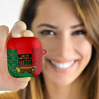 Happy Kwanzaa AirPods Case Kinara With Kente Pattern - Wonder Print Shop