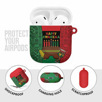 Happy Kwanzaa AirPods Case Kinara With Kente Pattern - Wonder Print Shop