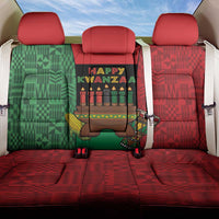 Happy Kwanzaa Back Car Seat Cover Kinara With Kente Pattern - Wonder Print Shop