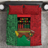 Happy Kwanzaa Bedding Set Kinara With Kente Pattern - Wonder Print Shop