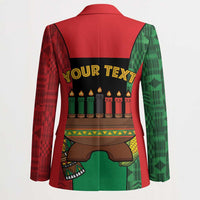 Personalized Happy Kwanzaa Blazer Kinara With Kente Pattern - Wonder Print Shop