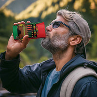 Personalized Happy Kwanzaa 4 in 1 Can Cooler Tumbler Kinara With Kente Pattern - Wonder Print Shop