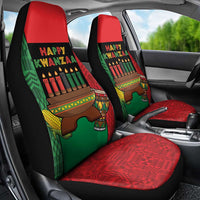 Happy Kwanzaa Car Seat Cover Kinara With Kente Pattern - Wonder Print Shop