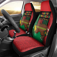Happy Kwanzaa Car Seat Cover Kinara With Kente Pattern - Wonder Print Shop