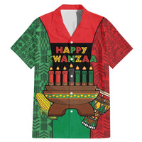 Personalized Happy Kwanzaa Family Matching Mermaid Dress and Hawaiian Shirt Kinara With Kente Pattern - Wonder Print Shop
