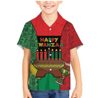 Personalized Happy Kwanzaa Family Matching Mermaid Dress and Hawaiian Shirt Kinara With Kente Pattern - Wonder Print Shop