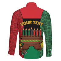 Personalized Happy Kwanzaa Family Matching Puletasi and Hawaiian Shirt Kinara With Kente Pattern - Wonder Print Shop