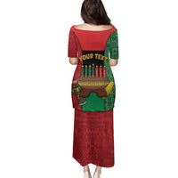 Personalized Happy Kwanzaa Family Matching Puletasi and Hawaiian Shirt Kinara With Kente Pattern - Wonder Print Shop