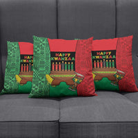 Happy Kwanzaa Pillow Cover Kinara With Kente Pattern - Wonder Print Shop