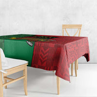Happy Kwanzaa Tablecloth Kinara With Kente Pattern - Wonder Print Shop