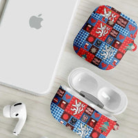 Czech Christmas Patchwork AirPods Case - Wonder Print Shop
