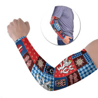 Czech Christmas Patchwork Arm Sleeves - Wonder Print Shop