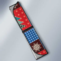 Czech Christmas Patchwork Auto Sun Shade - Wonder Print Shop