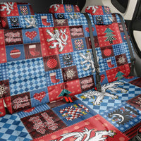 Czech Christmas Patchwork Back Car Seat Cover - Wonder Print Shop