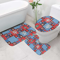 Czech Christmas Patchwork Bathroom Set - Wonder Print Shop