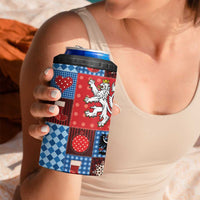 Czech Christmas Patchwork 4 in 1 Can Cooler Tumbler - Wonder Print Shop