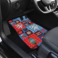 Czech Christmas Patchwork Car Mats - Wonder Print Shop
