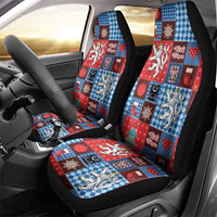 Czech Christmas Patchwork Car Seat Cover - Wonder Print Shop