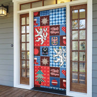 Czech Christmas Patchwork Door Cover - Wonder Print Shop