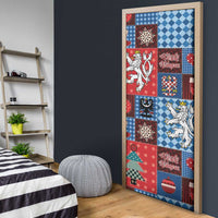 Czech Christmas Patchwork Door Cover - Wonder Print Shop