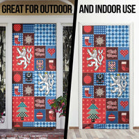 Czech Christmas Patchwork Door Cover - Wonder Print Shop