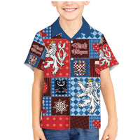 Czech Christmas Patchwork Family Matching Mermaid Dress and Hawaiian Shirt - Wonder Print Shop
