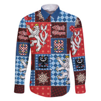 Czech Christmas Patchwork Family Matching Short Sleeve Bodycon Dress and Hawaiian Shirt - Wonder Print Shop