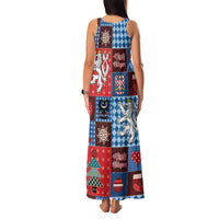 Czech Christmas Patchwork Family Matching Tank Maxi Dress and Hawaiian Shirt - Wonder Print Shop