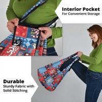 Czech Christmas Patchwork Grocery Bag - Wonder Print Shop