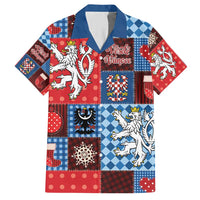 Czech Christmas Patchwork Hawaiian Shirt - Wonder Print Shop