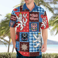 Czech Christmas Patchwork Hawaiian Shirt - Wonder Print Shop