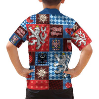 Czech Christmas Patchwork Hawaiian Shirt - Wonder Print Shop