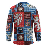 Czech Christmas Patchwork Hockey Jersey - Wonder Print Shop